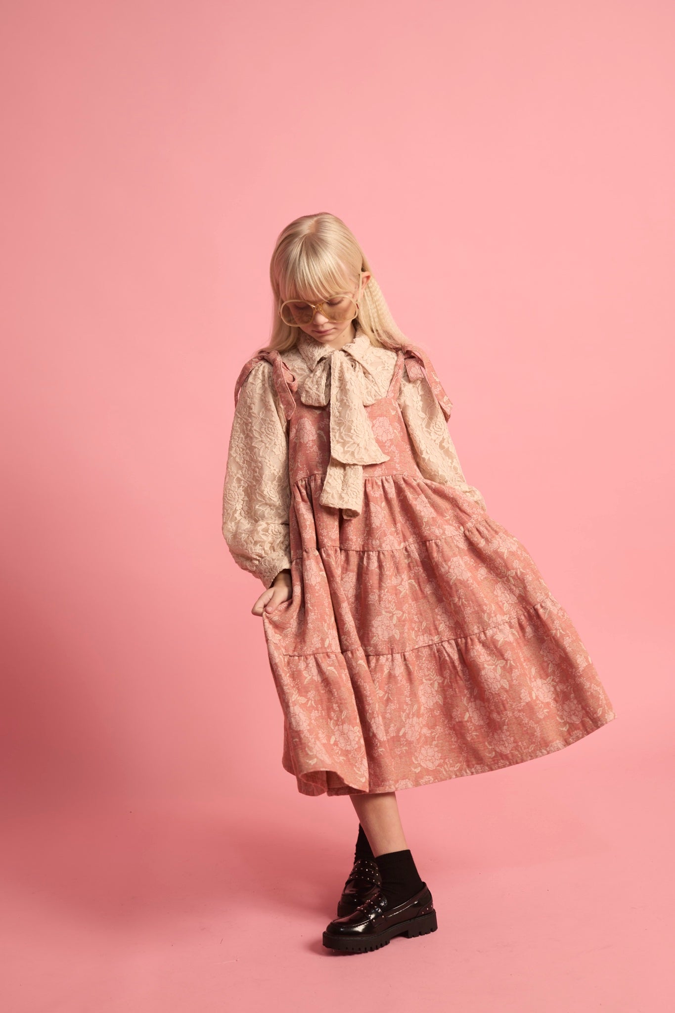 Wildflower Straps Dress Pink Flowers