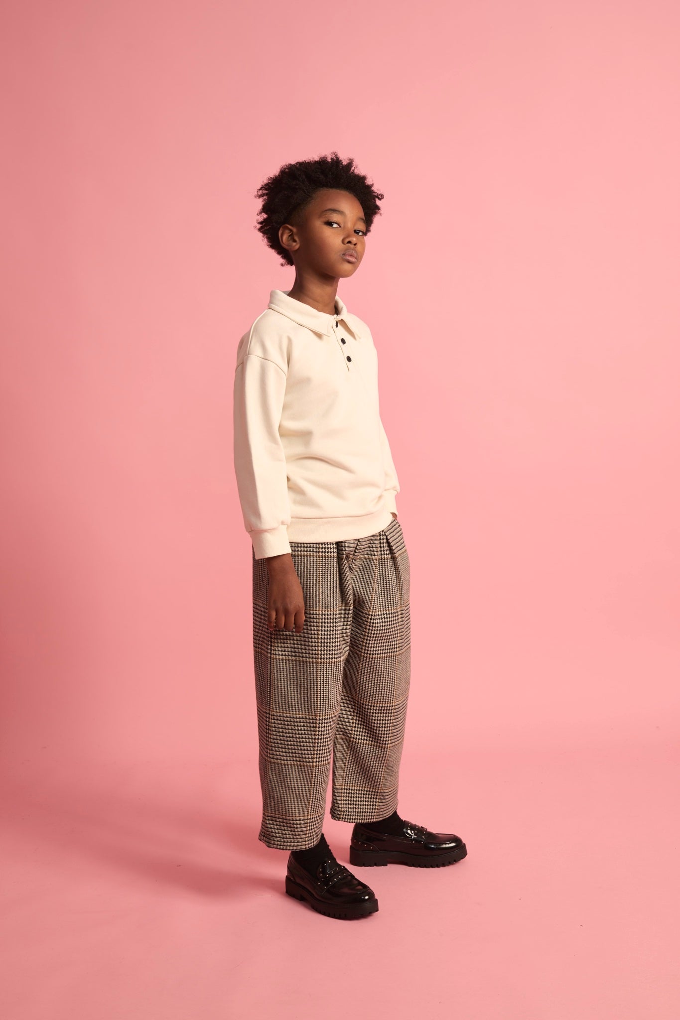 Fleece Polo Cream