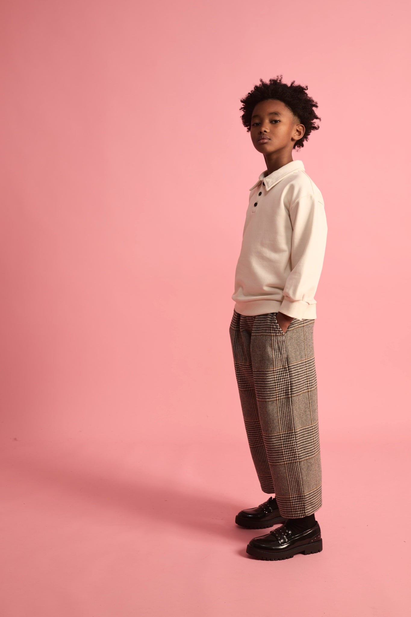 Fleece Polo Cream