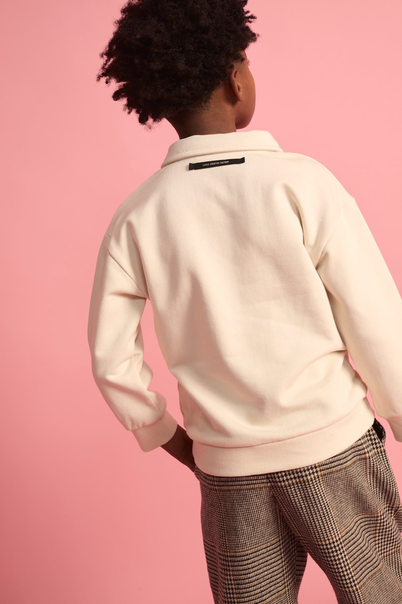 Fleece Polo Cream