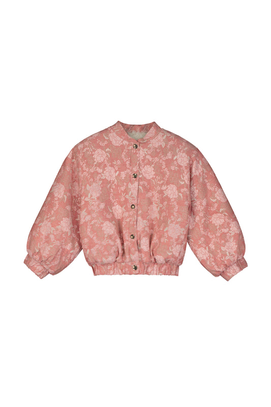 Wildflower Bomber Jacket Pink Flowers