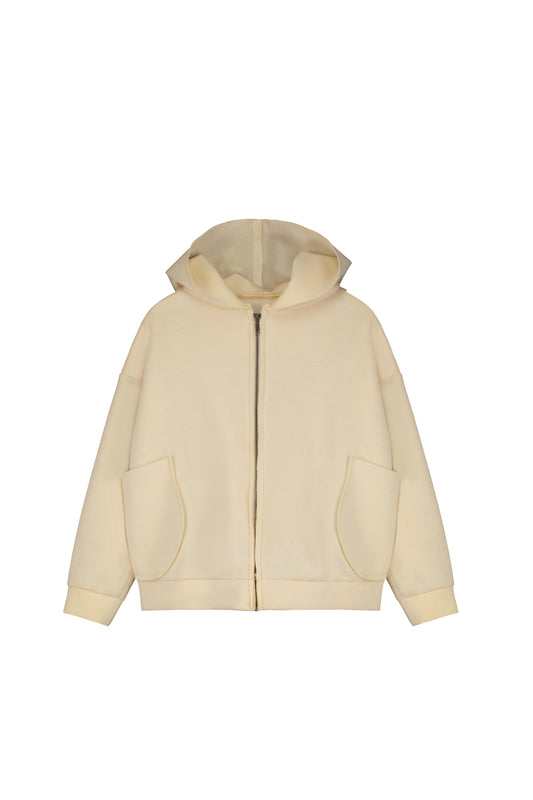 Neoprene Hoddie Jacket Cream
