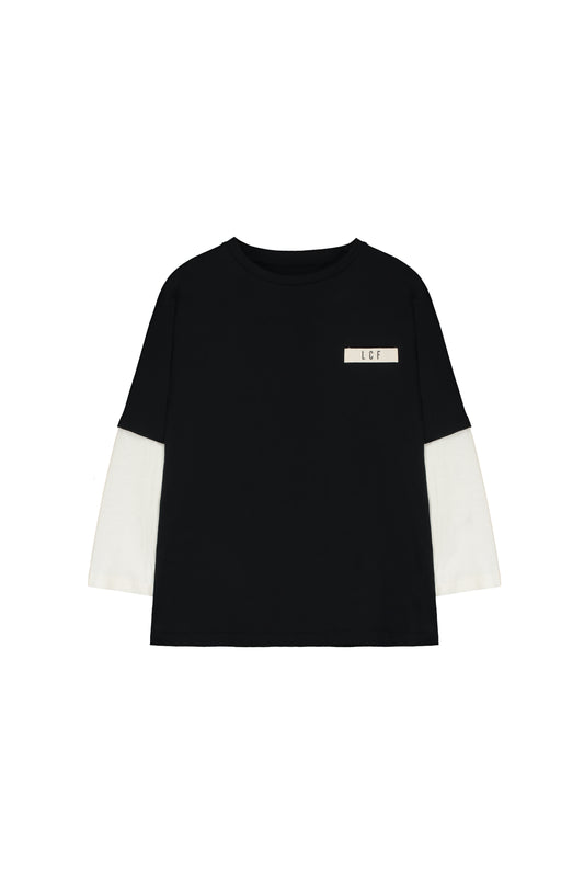 Soft T-shirt Black & Cream