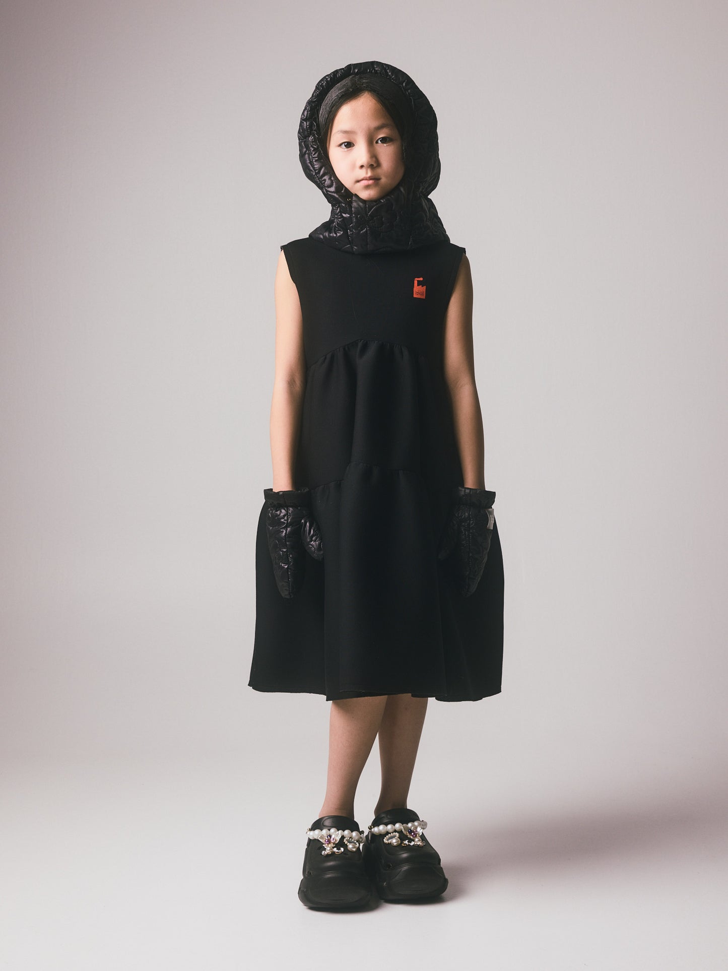 Doll Apron Dress Black