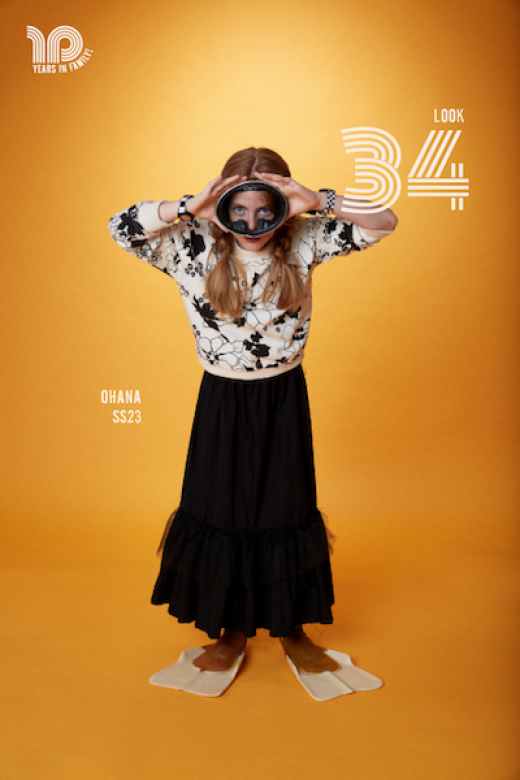 Honolulu Long Skirt Black