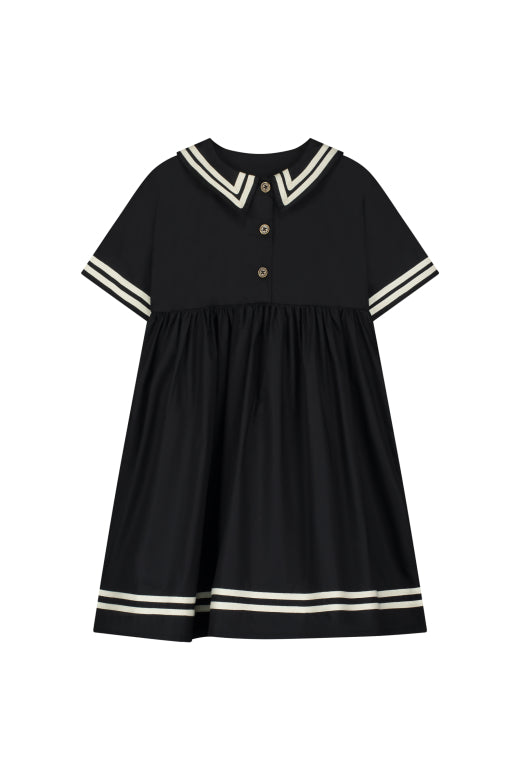 black sailor dress Black Sailor Dress with Bow