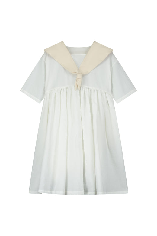 Cruise Dress Cream & White