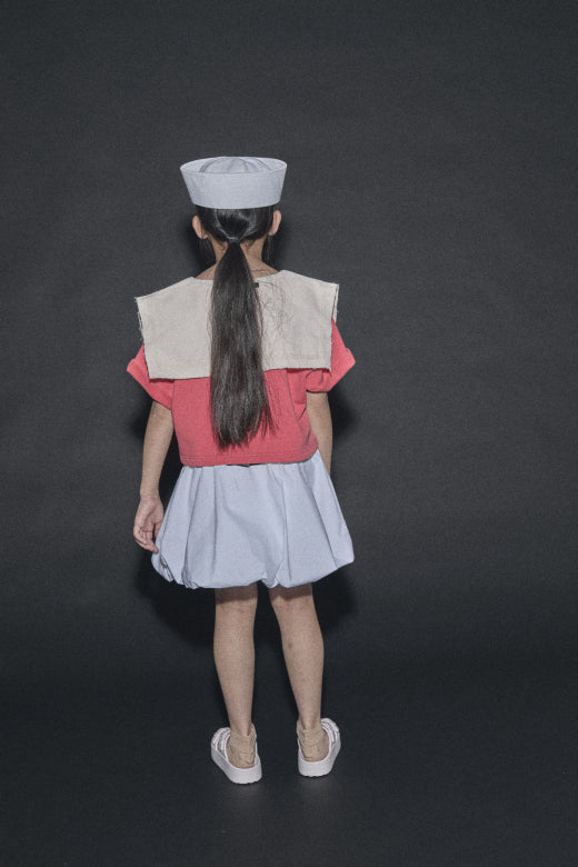 Bubble Mini Skirt White