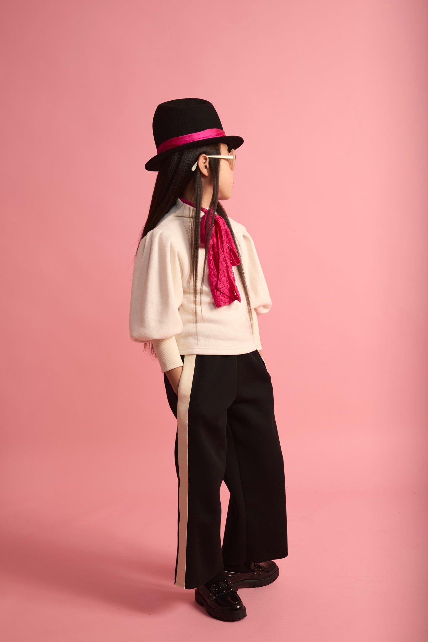 Knit Turtleneck Top Cream