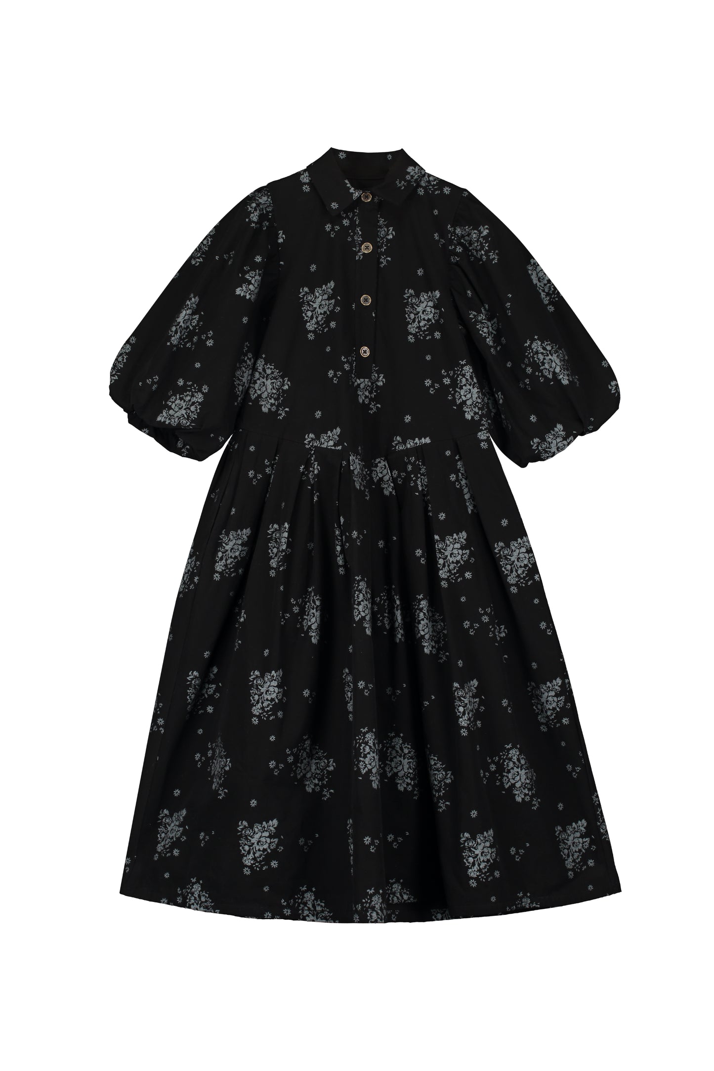 Lilly Pleated Dress Black & White