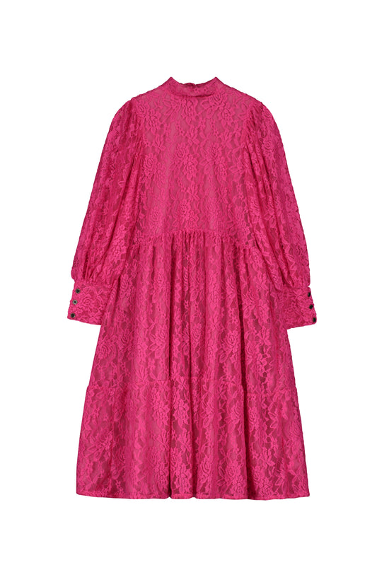 Lace Dress Fuchsia