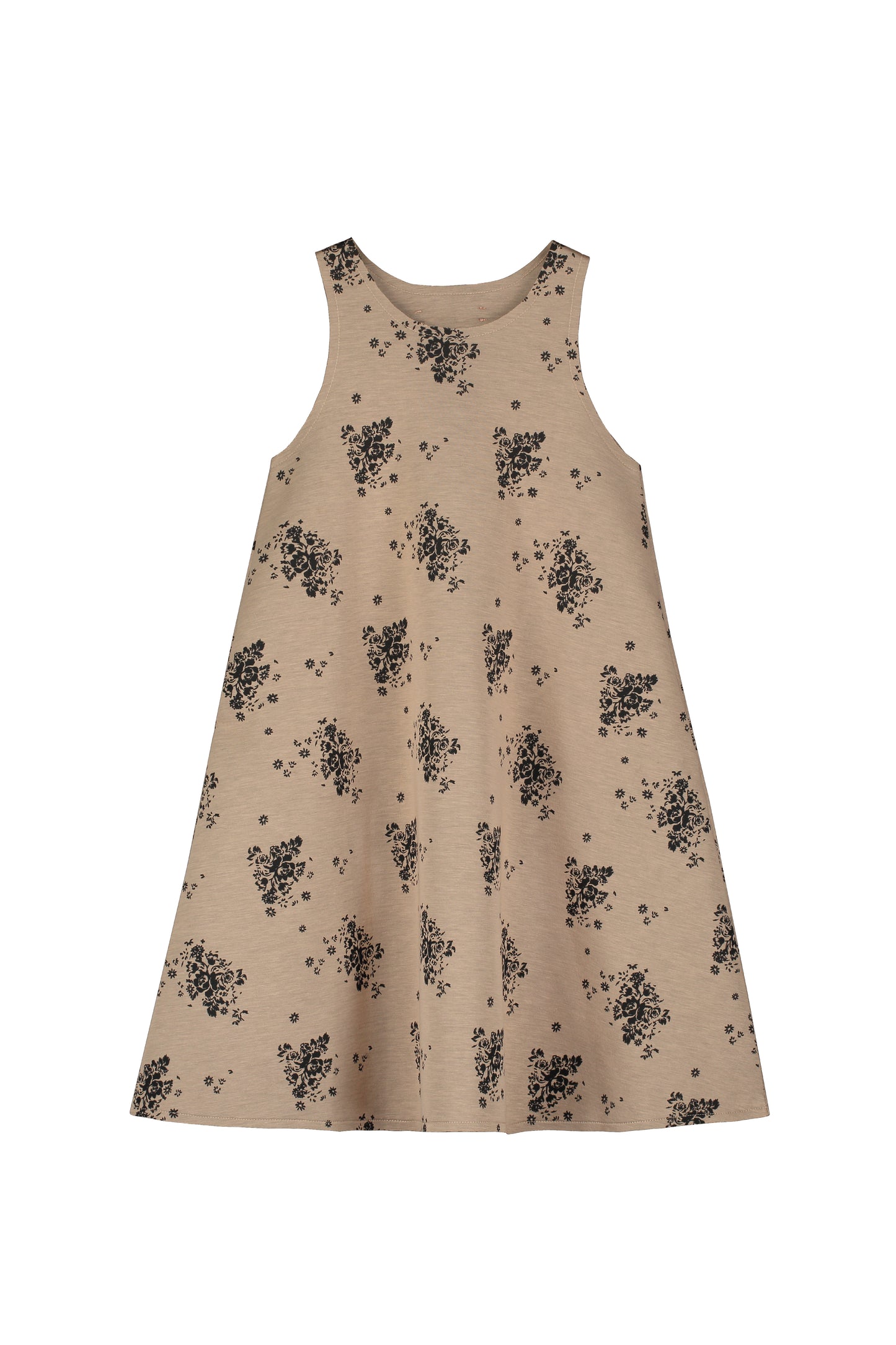 Rosa Apron Dress Camel & Black