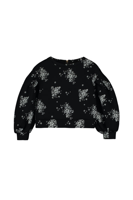 Rosa Balloon Sweatshirt Black & White