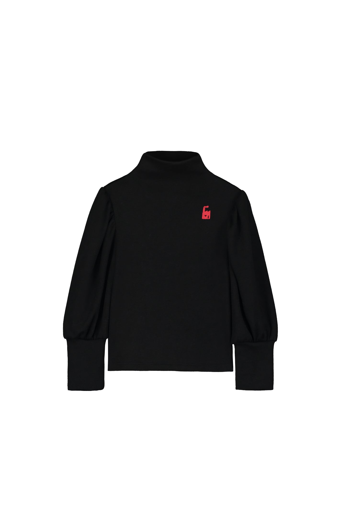 Nikki Turtleneck Top Black