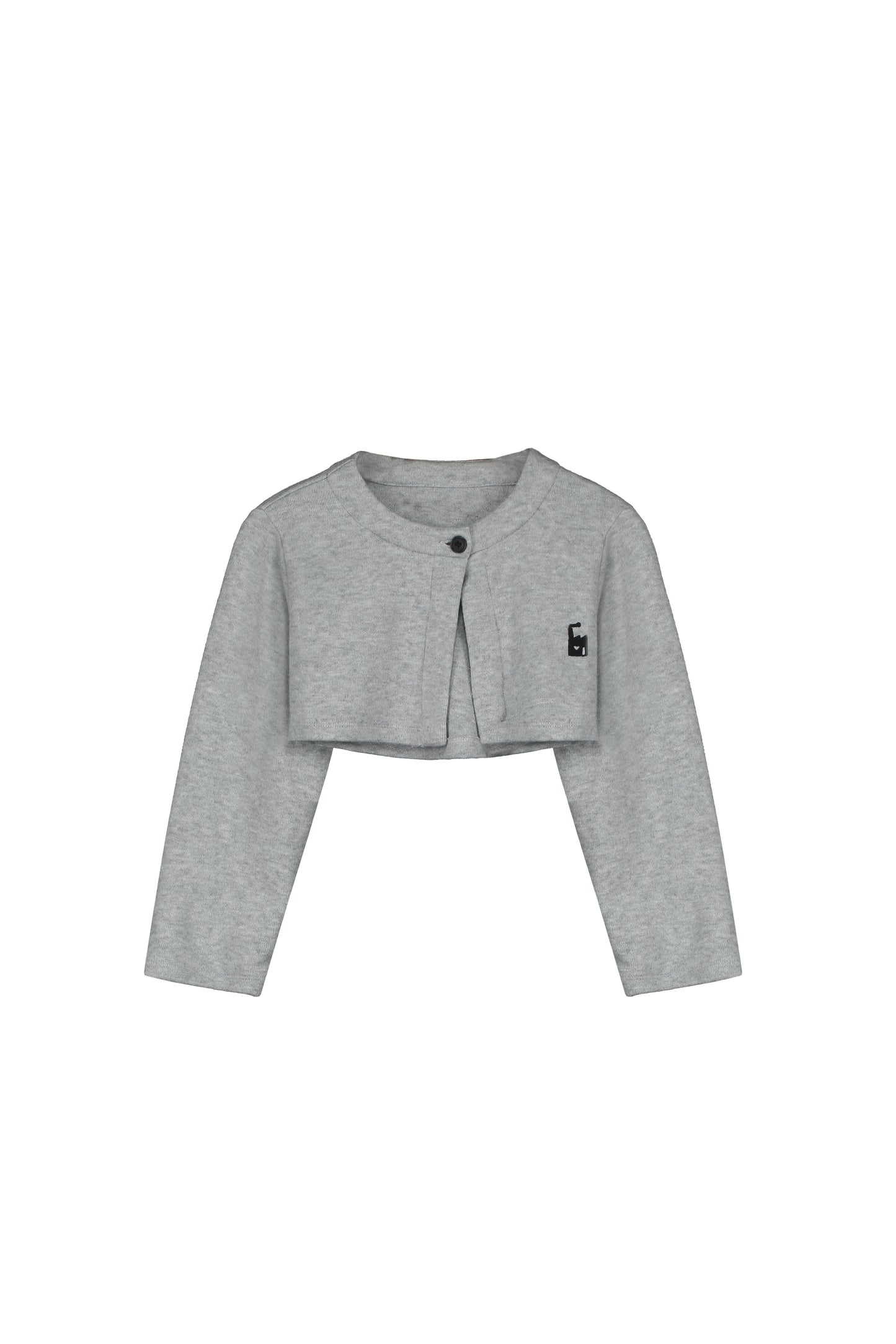 Nikki Crop Cardigan Grey