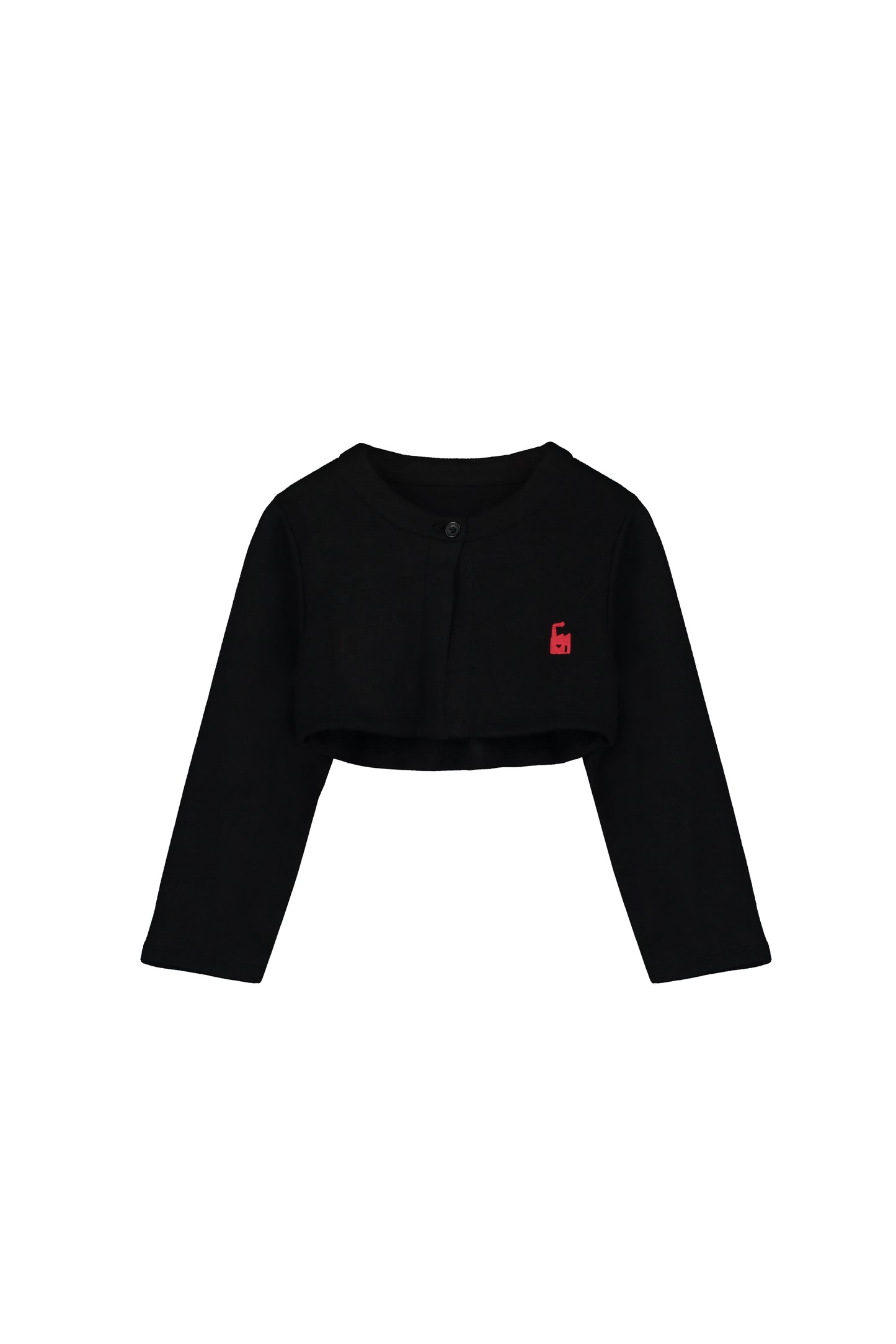 Nikki Crop Cardigan Black