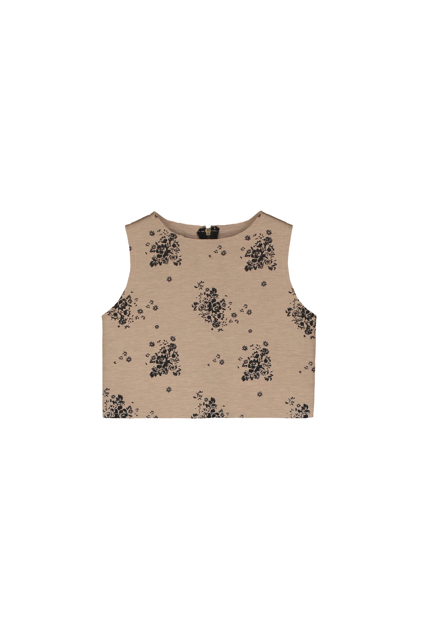 Rosa Top Camel & Black