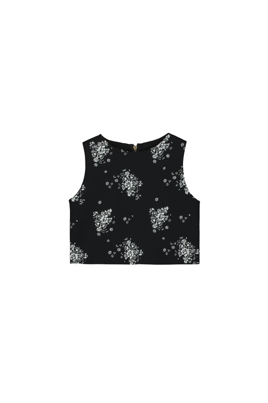 Rosa Top Black & White