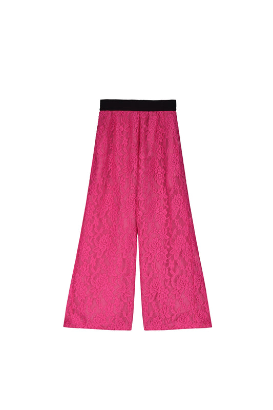 Lace Pants Fuchsia