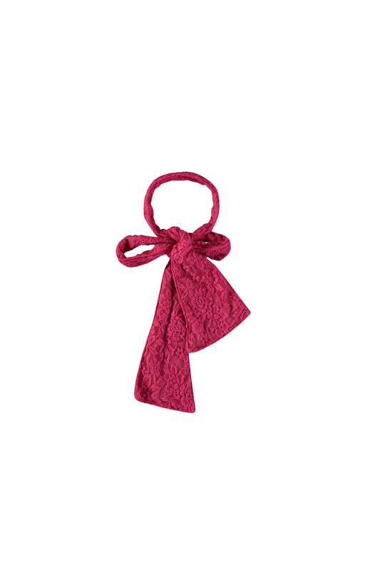 Lace Bow Fuchsia