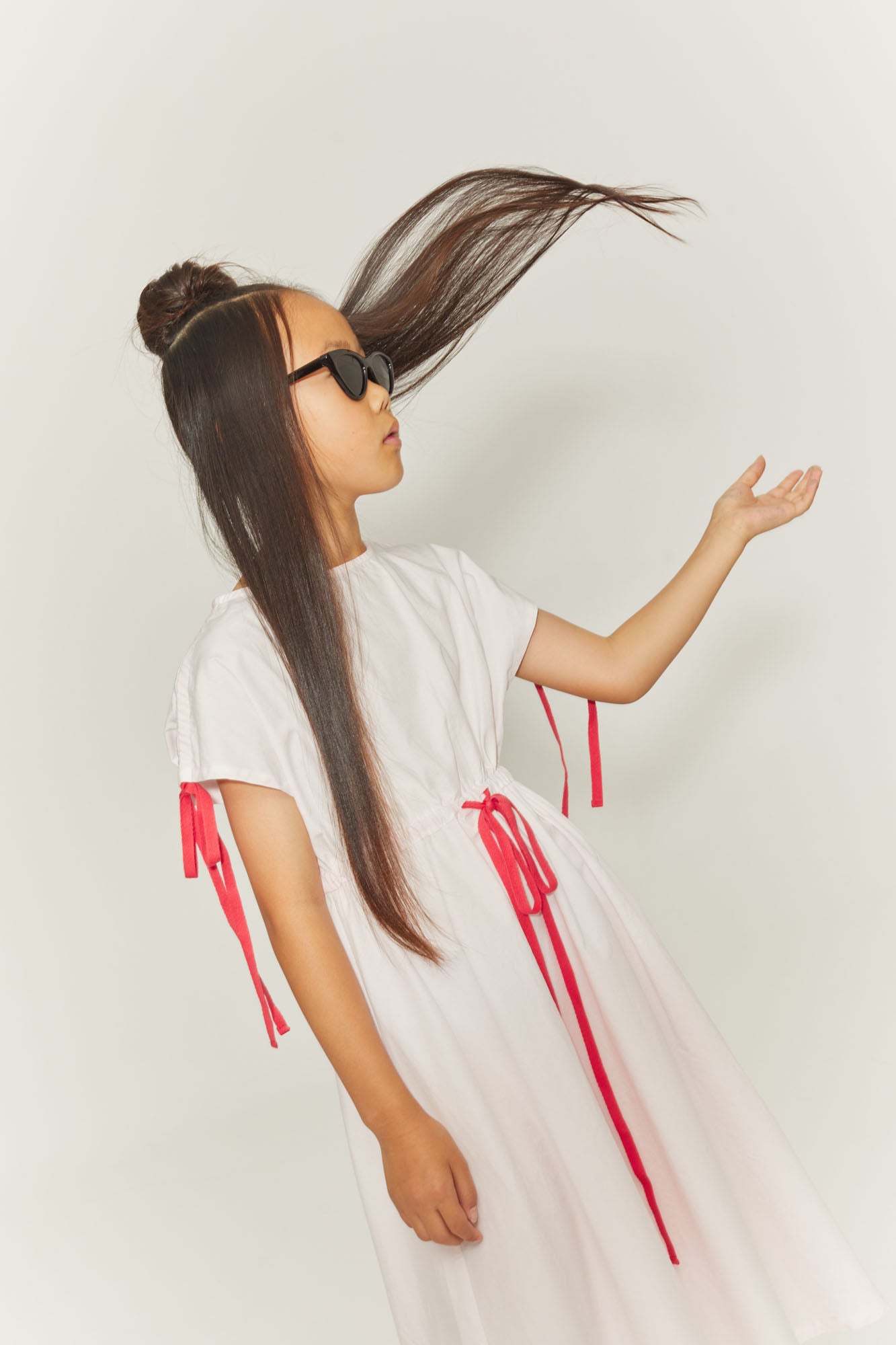 little creative factory soft pink striped dress-pink/cream Magic Strap Dress Pale Pink
