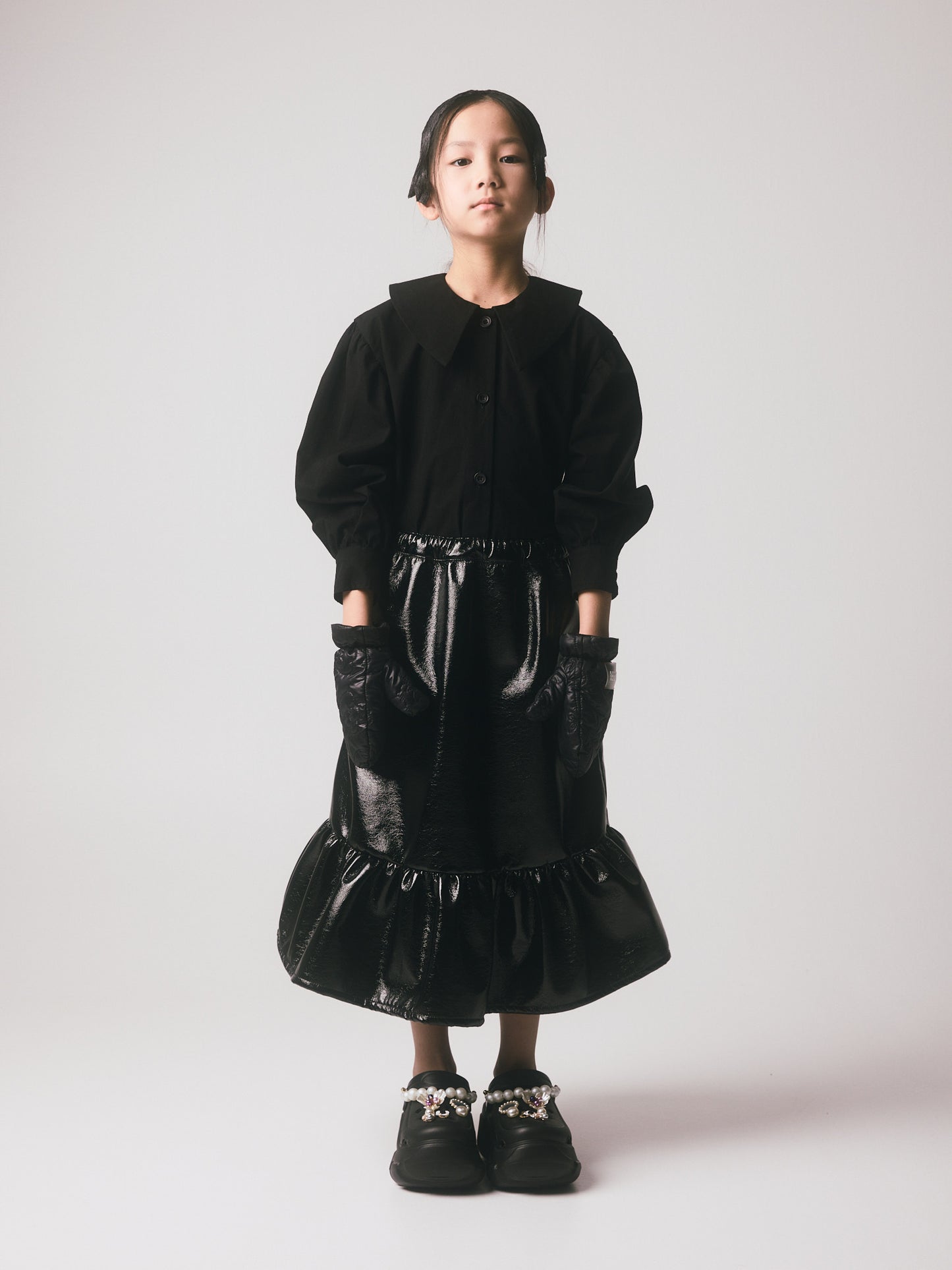Mia Collar Shirt Black