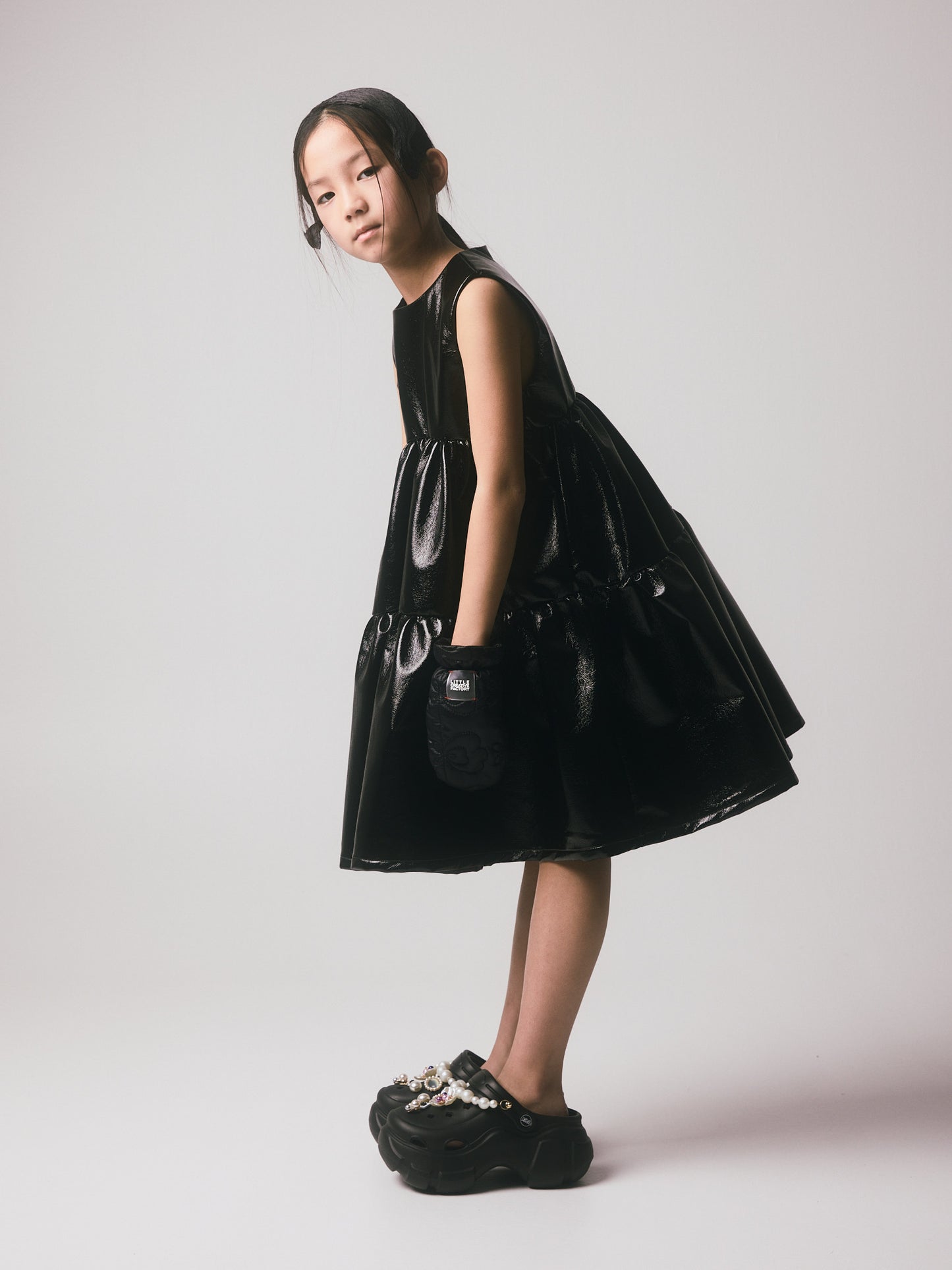 Electra Apron Dress Black