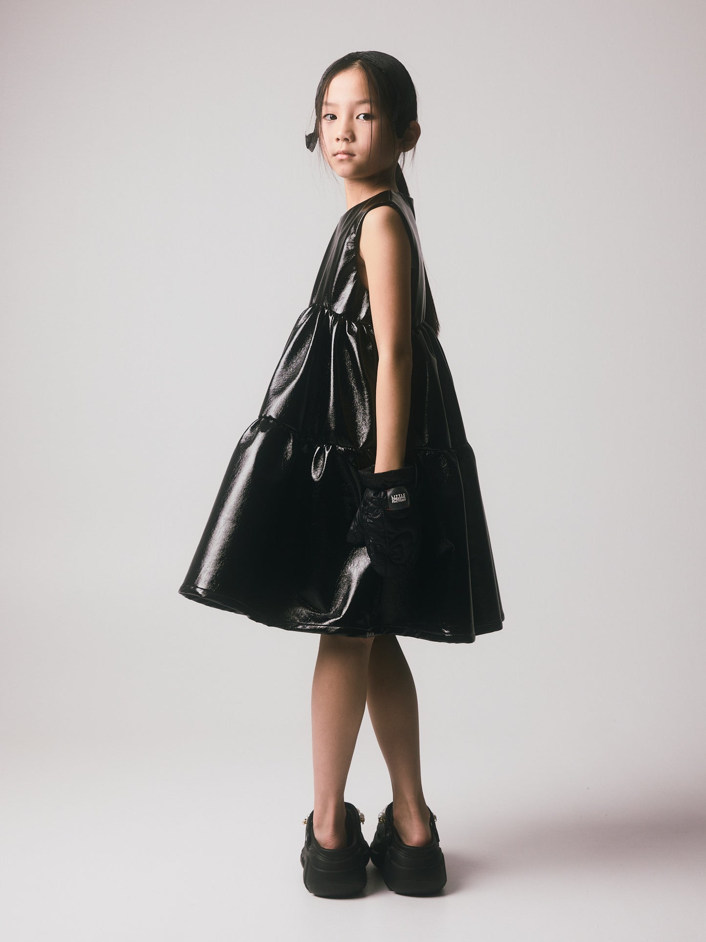 Electra Apron Dress Black