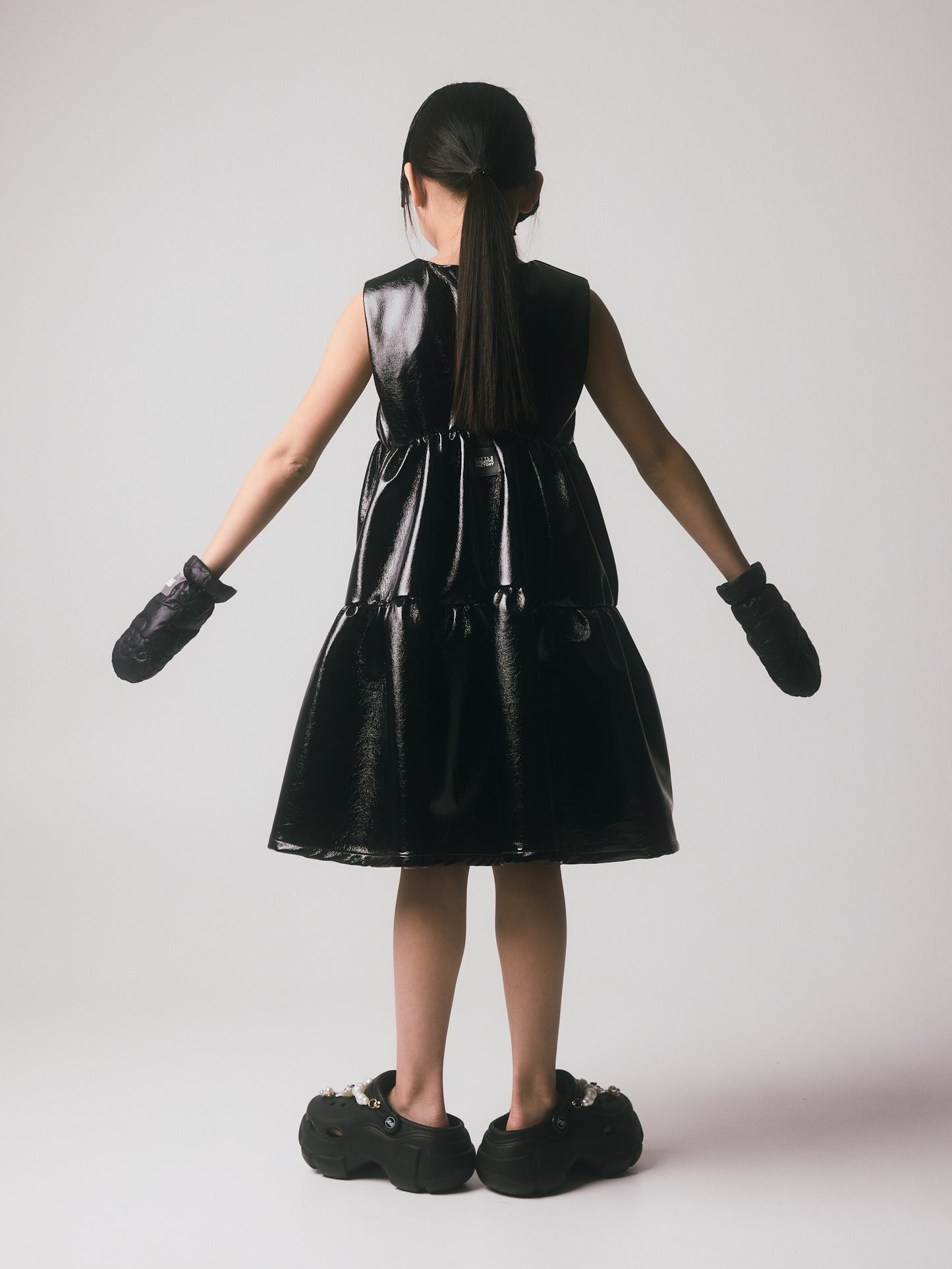 Electra Apron Dress Black
