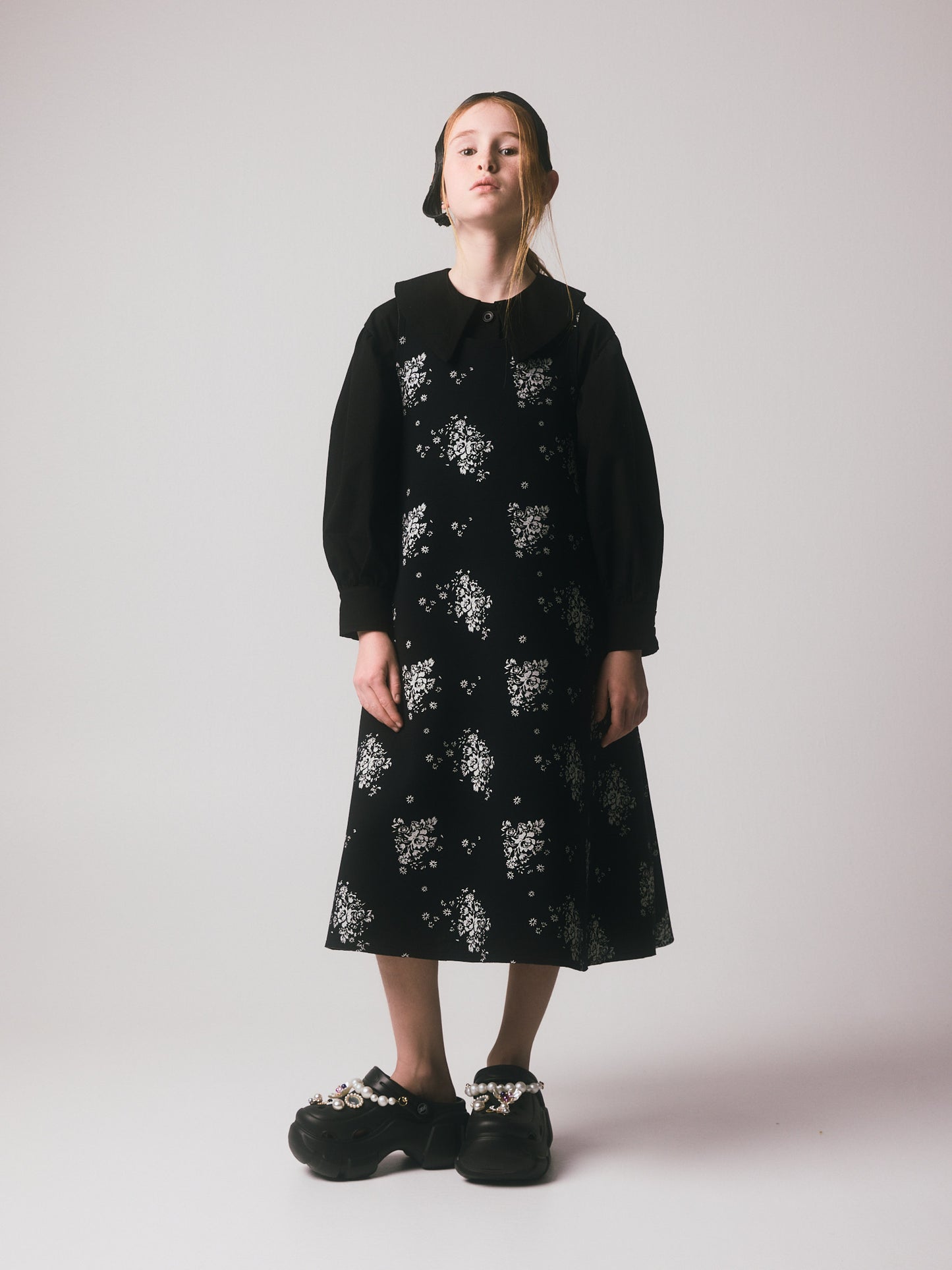 Rosa Apron Dress Black & White