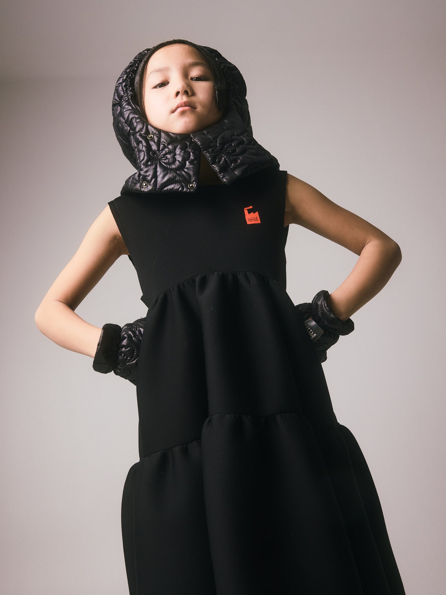 Doll Apron Dress Black