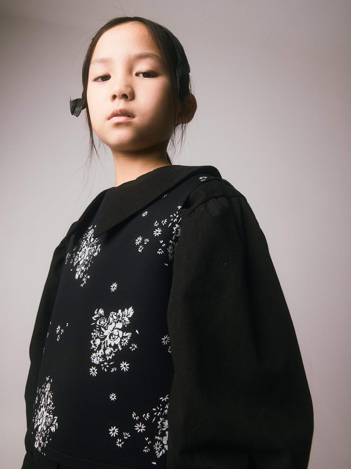 Rosa Top Black & White