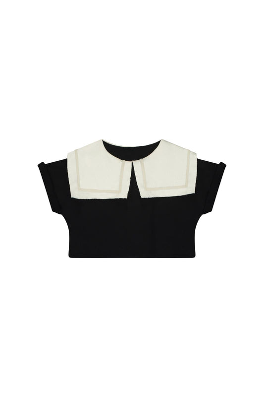 Odissey Crop Sweatshirt Black