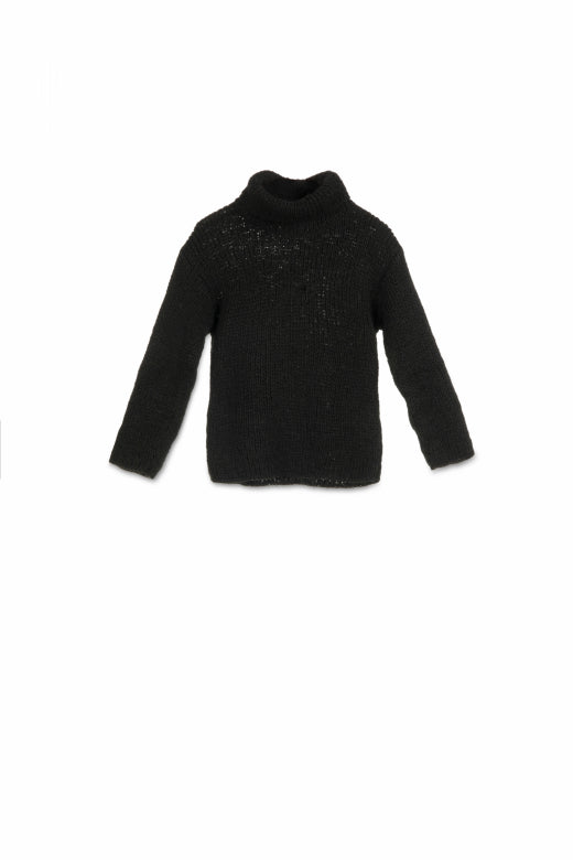 Tricot Turtleneck Sweater Black