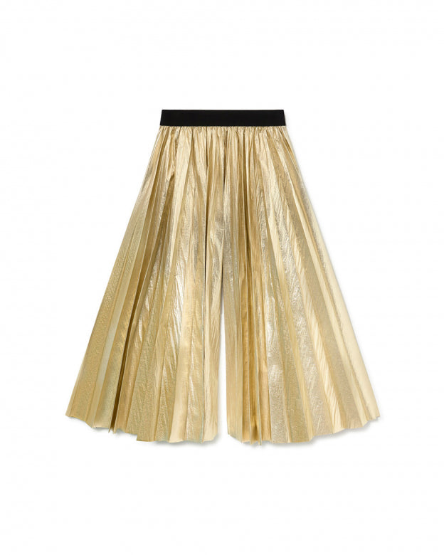 Hula Pleated Pants Gold