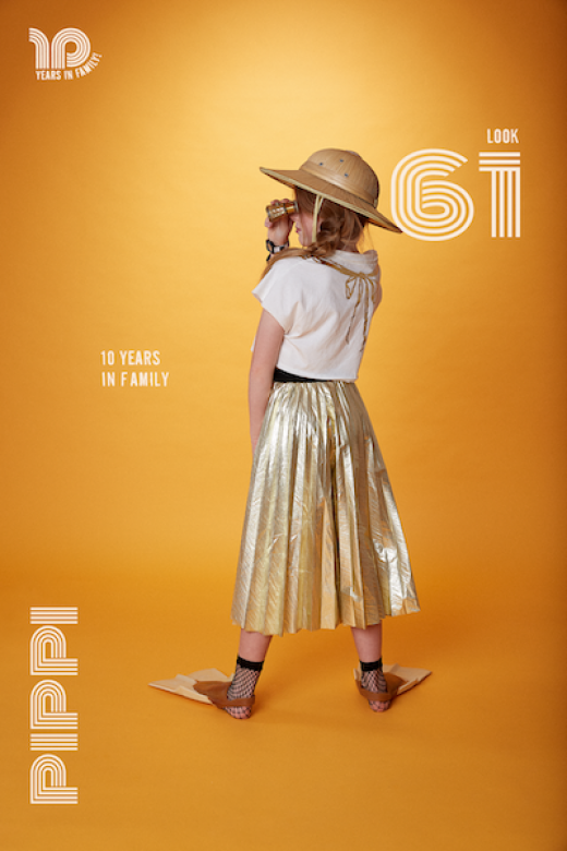 Hula Pleated Pants Gold