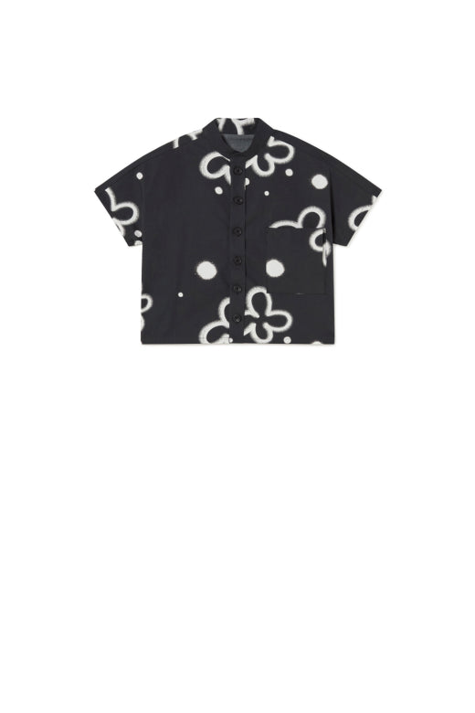 Wonderbloom Shirt Black White