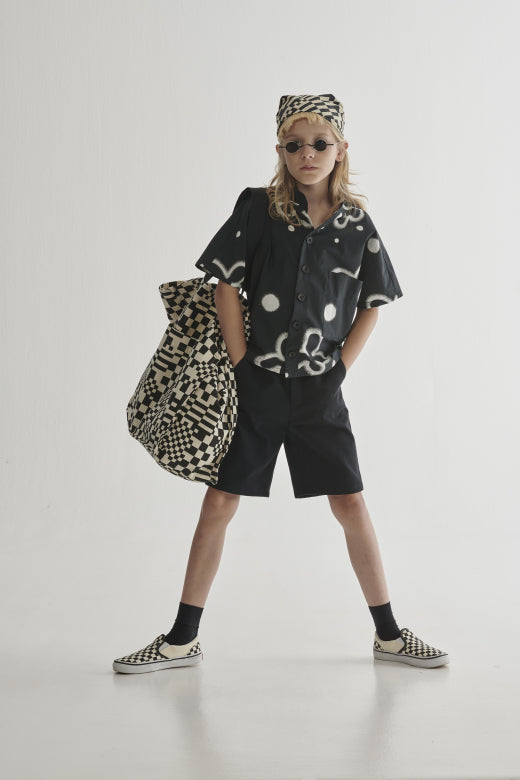 Wonderbloom Shirt Black White