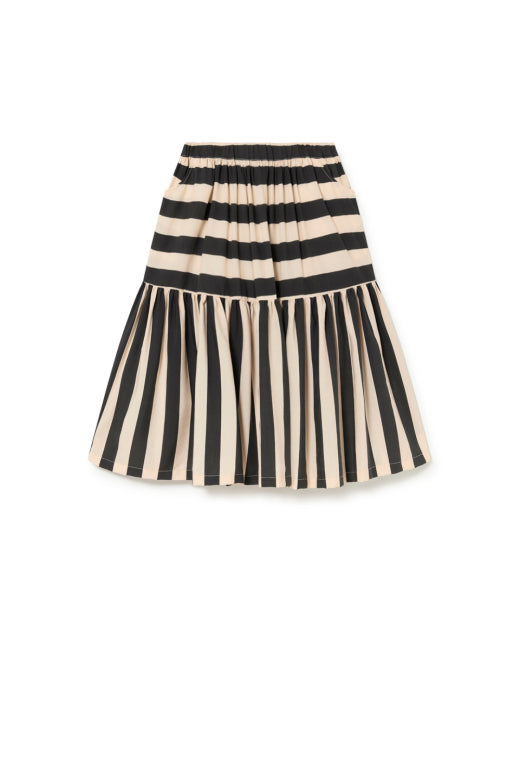 Iconic Lines Skirt Cream Black