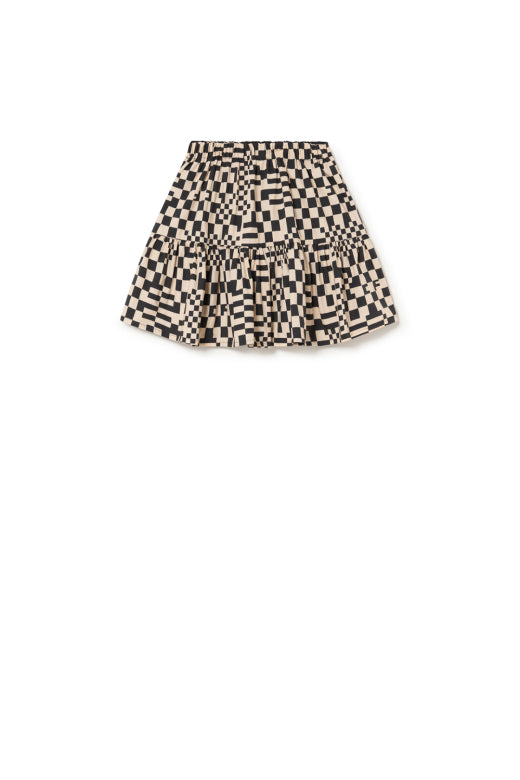 Nevermore Skirt Cream Black