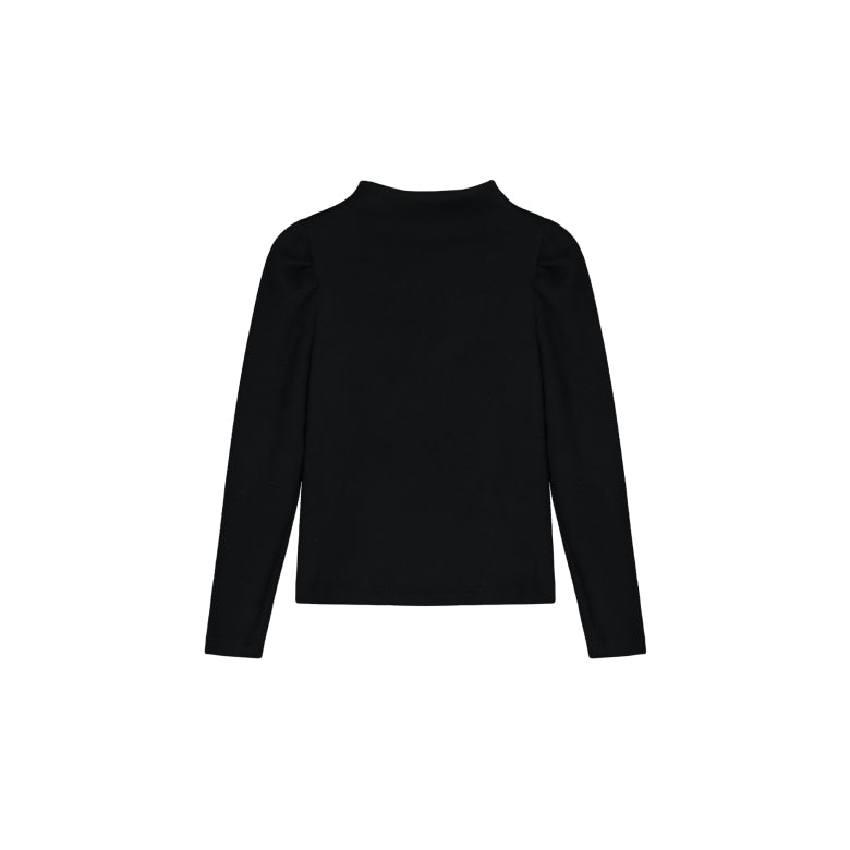 Glaring Turtleneck Top Black