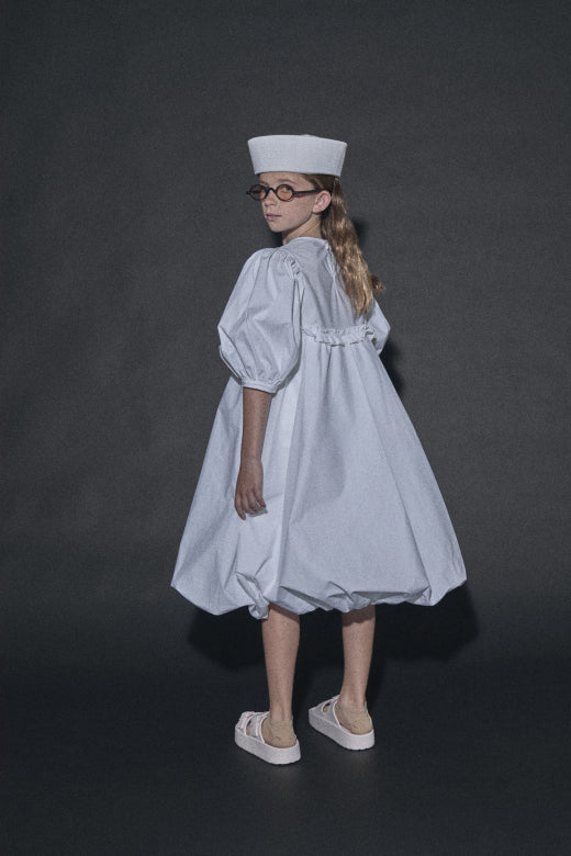 Bubble Dress White