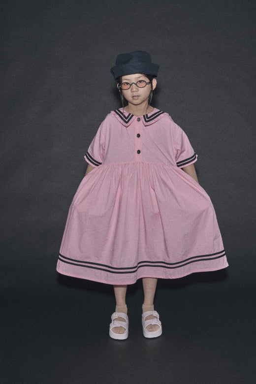 Little Creative Factory Pink Sailor Dress 8Y-9Y Little Creative Factory Pink Sailor Dress 8Y-9Y