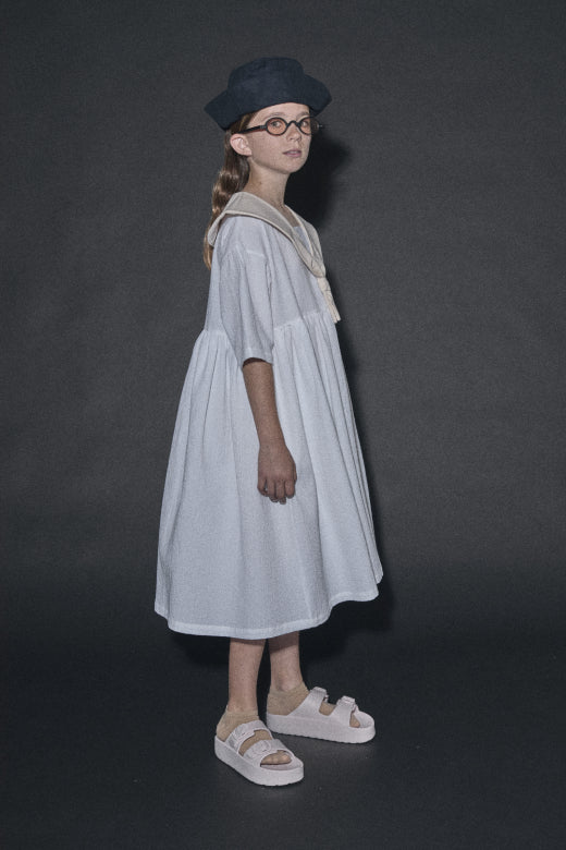 Cruise Dress Cream & White