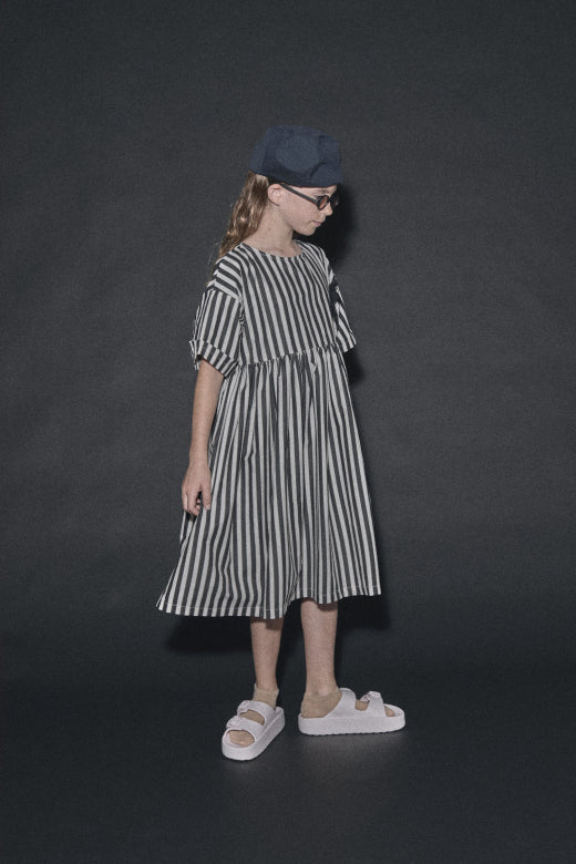 Atlantic Dress Black Plaid Print