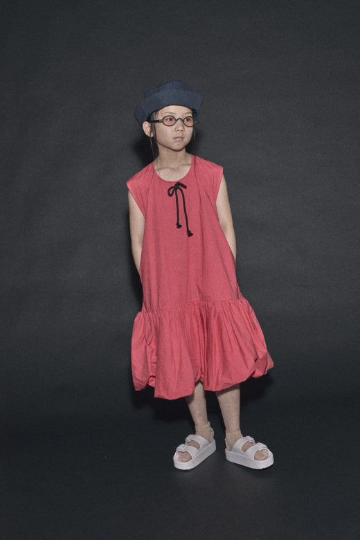 Bubble Apron Dress Red
