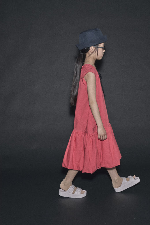 Bubble Apron Dress Red