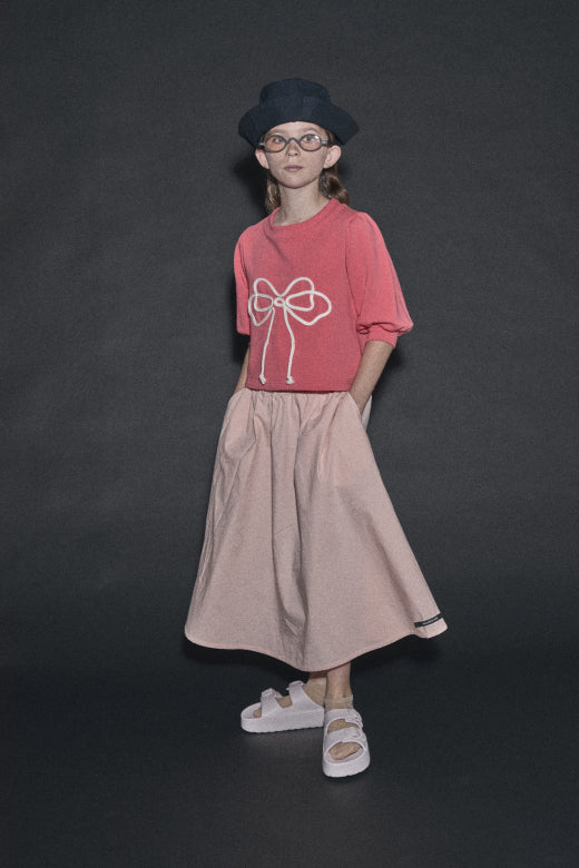 Odissey Bow Sweatshirt Coral