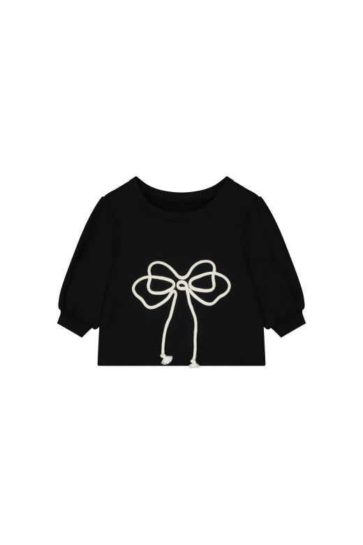 Odissey Bow Sweatshirt Black
