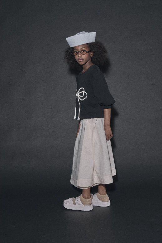 Odissey Bow Sweatshirt Black